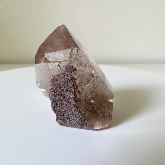 Rutile Amphibole Quartz Point Angel Phantom Tower Crystal Natural High Quality - Picture 7 of 9